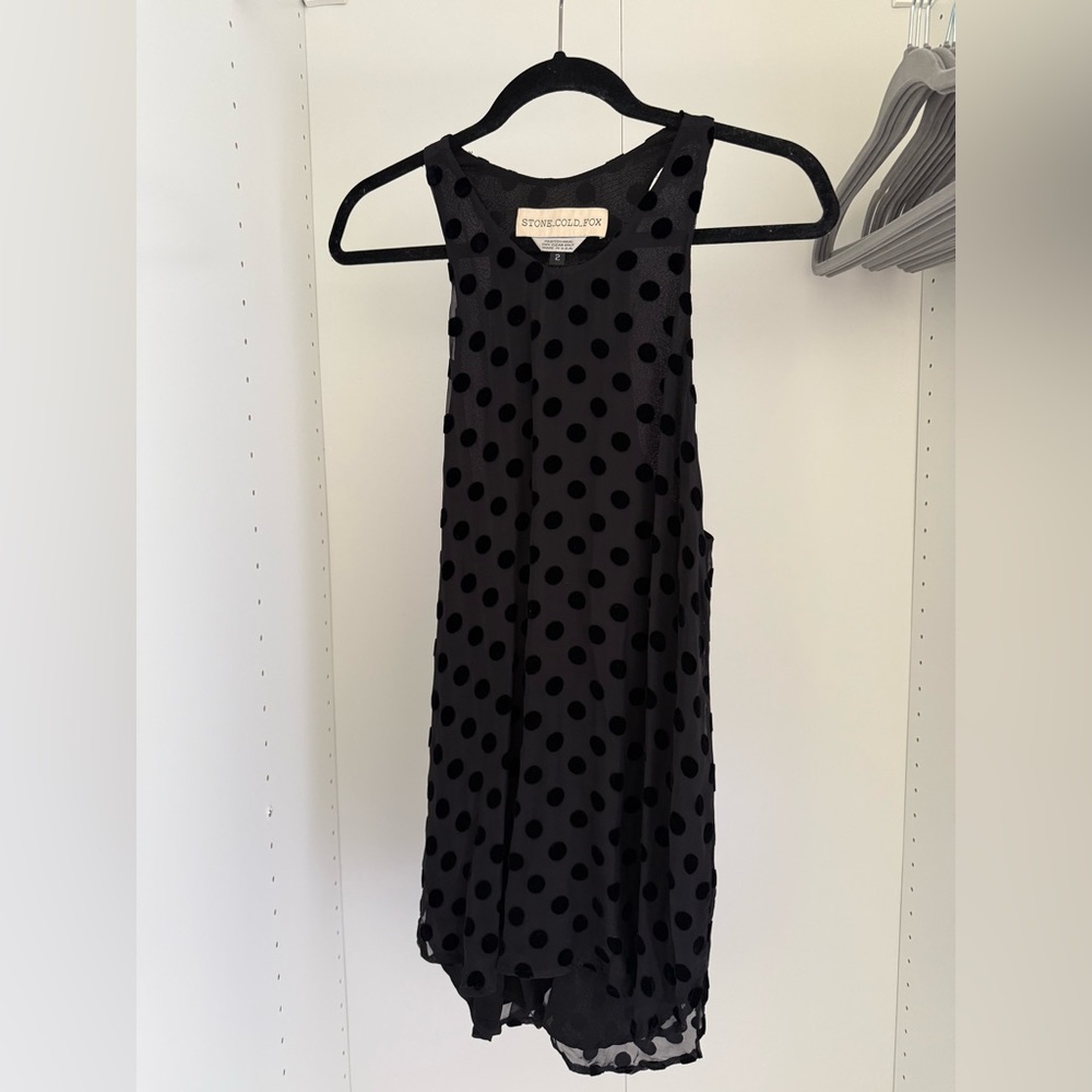 STONE COLD FOX - Black Polka Dot Dress